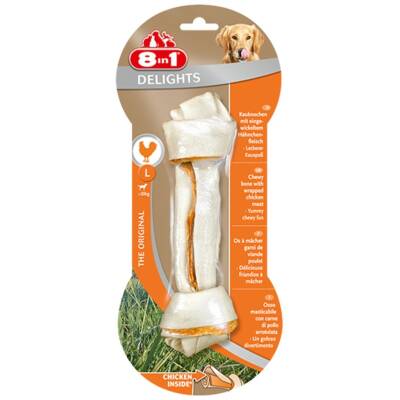 8in1 Delights Bones L Tavuklu Burgu Kemik 100 gr - 1