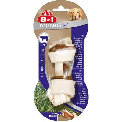 8in1 Delights Bones S Biftekli Ödül Kemiği 35 gr - 1