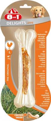 8in1 Delights Strong Tavuklu Ağız Bakım Kemiği L 130 gr - 1