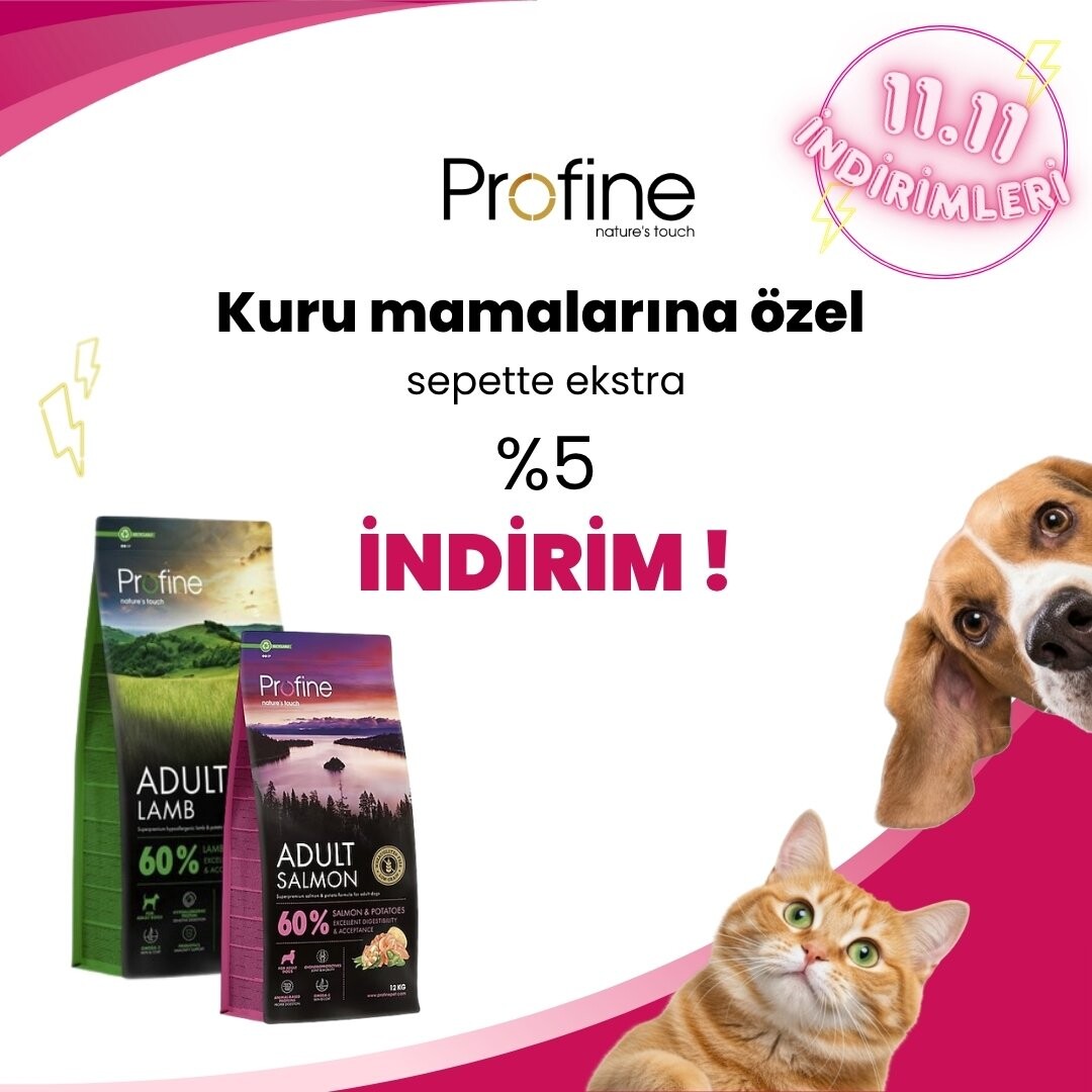 Profine Köpek Mamalarında Sepette Ekstra %5 İndirim