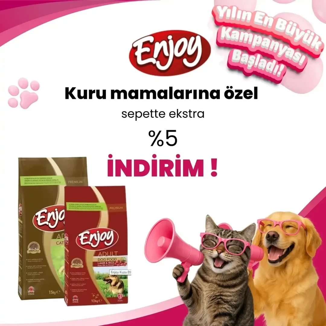 Enjoy Kuru Mamalara Özel %5 İndirim