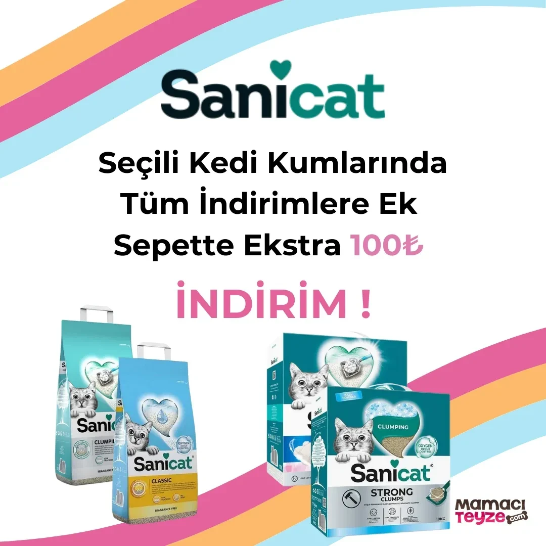 Seçili Kedi Kumlarında Tüm İndirimlere Ek Sepette Ekstra 100₺ İndirim