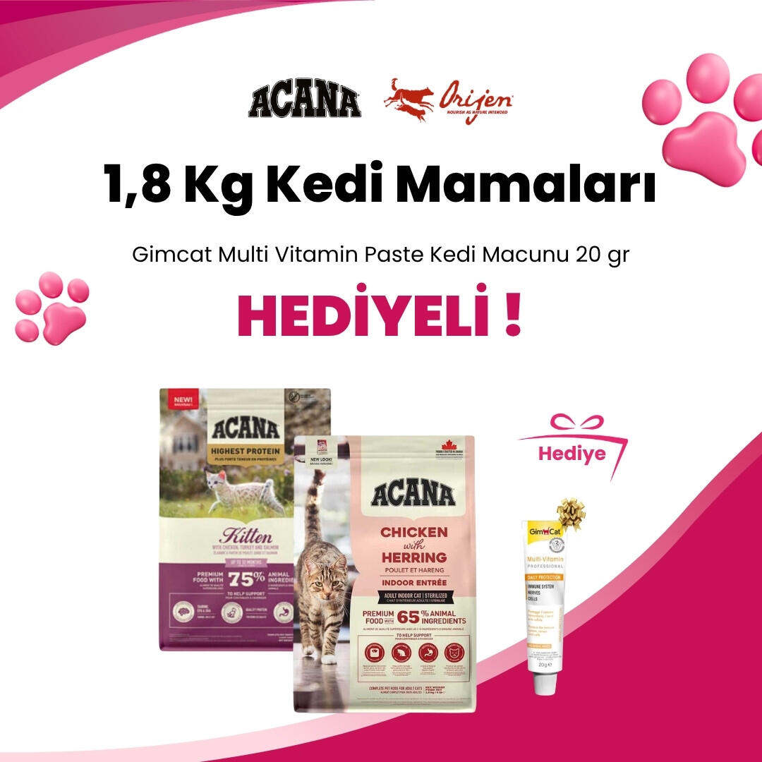 Acana ve Orijen 1,8 Kg Kedi Mamaları