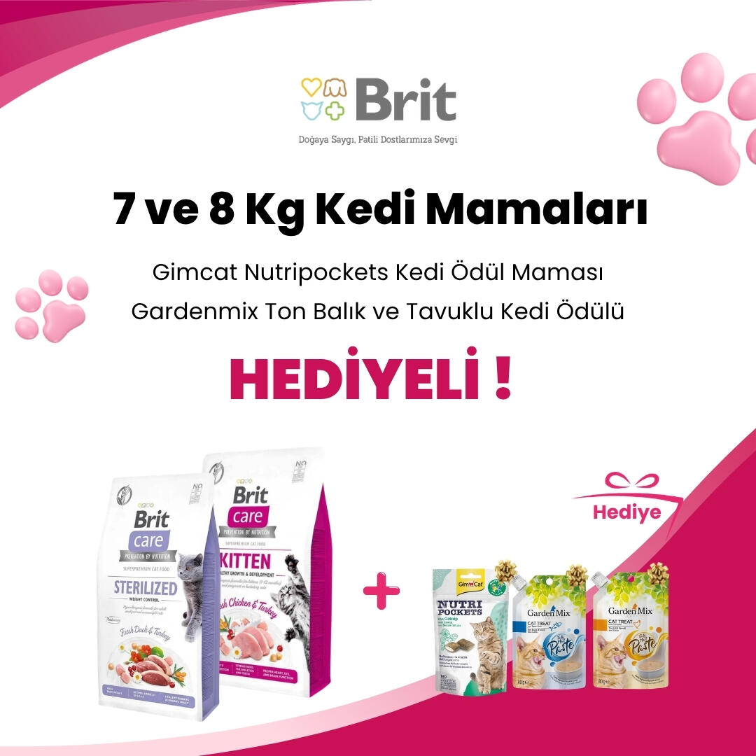 Brit Care 7 ve 8 Kg Kedi Mamaları