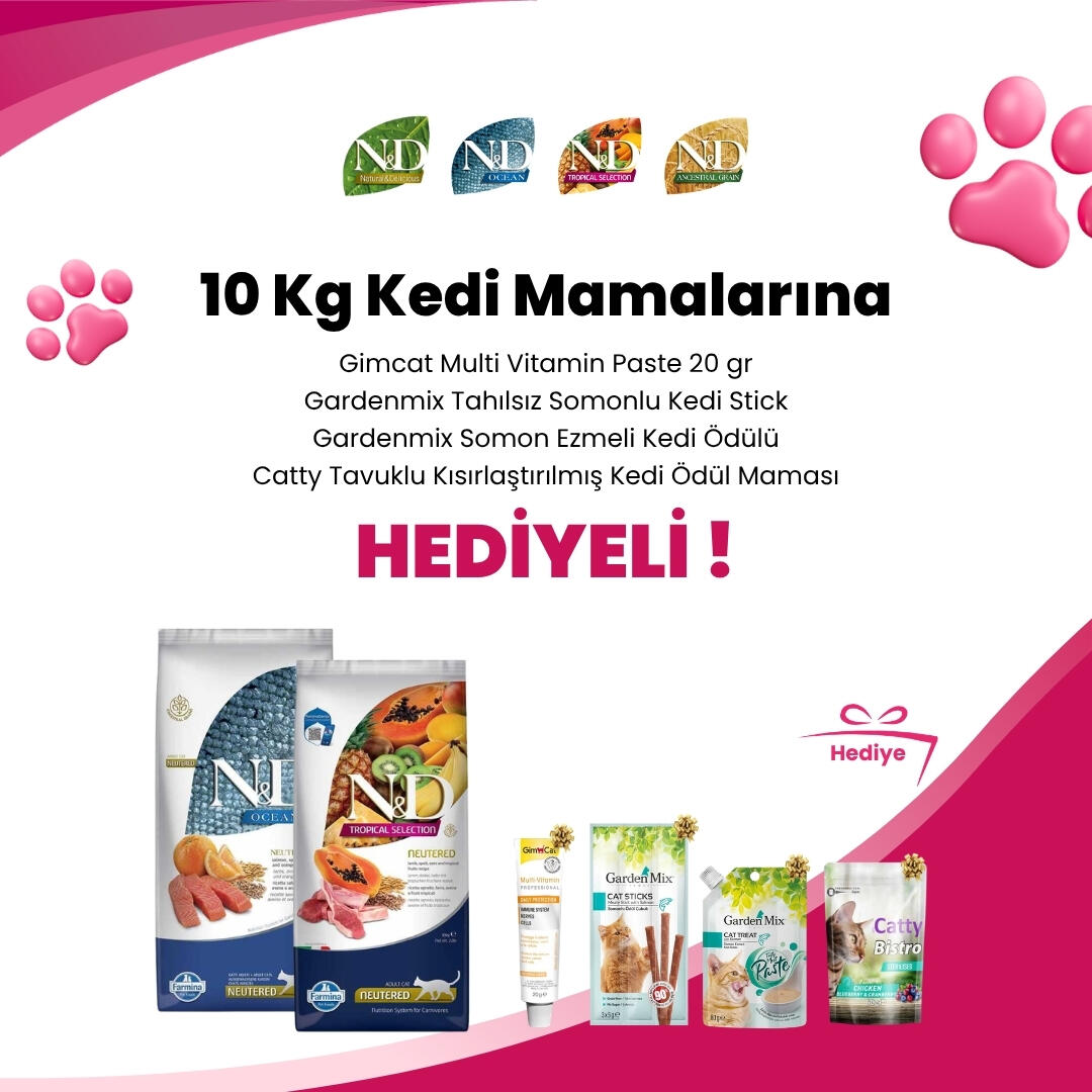 N&D 10 Kg Kedi Mamaları