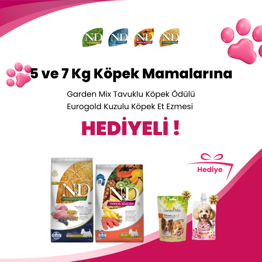 N&D 5 ve 7 Kg Köpek Mamaları