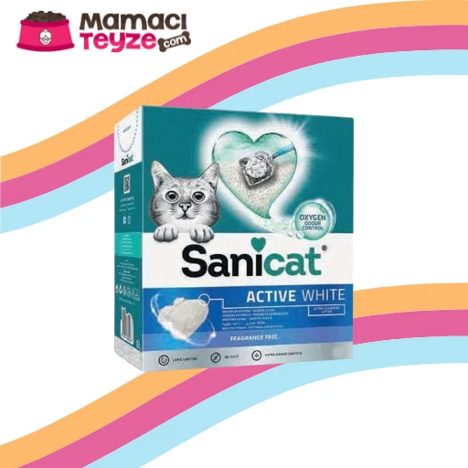 Sanicat Active White Oxygen Control Ultra Topaklanan Kedi Kumu