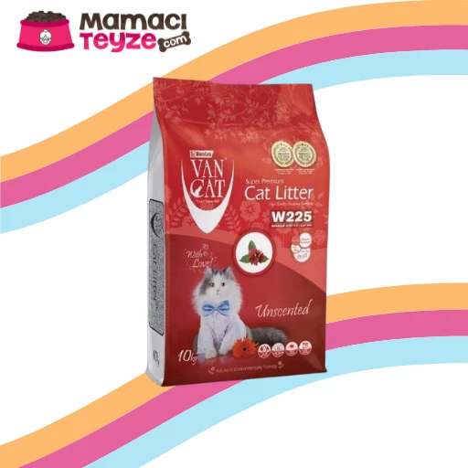Vancat Naturel Kokusuz İnce Taneli Kedi Kumu