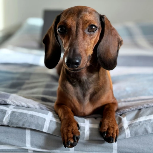uzun kulaklı bir köpek türü olan dakhund sosis köpek görseli