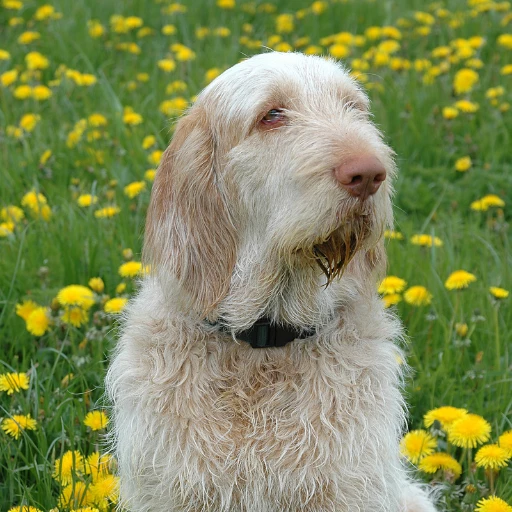 uzun kulaklı bir köpek türü olan spinone italiano görseli