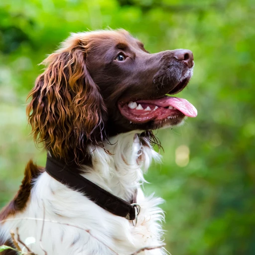uzun kulaklı bir köpek türü olan springer spaniel görseli
