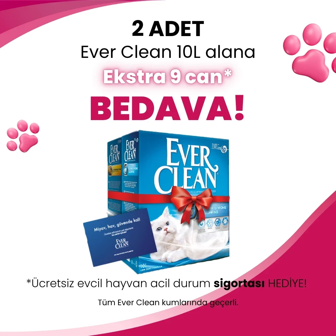 Evcil Hayvan Sigortası Hediyeli Ever Clean Kedi Kumu Kampanyası