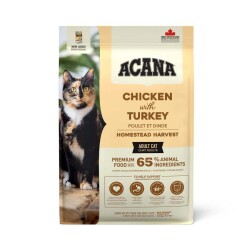 Acana Homestead Harvest Yüksek Proteinli Tavuklu ve Hindili Yetişkin Kedi Maması 4,5 kg - 1