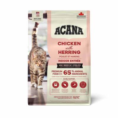 Acana Indoor Entree Tavuklu ve Ringa Balıklı Kısırlaştırılmış Yetişkin Kedi Maması 1,8 kg - 3