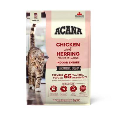 Acana Indoor Entree Tavuklu ve Ringa Balıklı Kısırlaştırılmış Yetişkin Kedi Maması 4,5 kg - 1