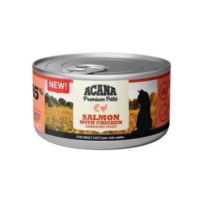 Acana Premium Pate (Ezme) Somon Balıklı ve Tavuklu Kedi Konservesi 85 gr - 1