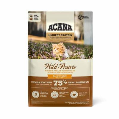 Acana Wild Prairie Tavuklu ve Balıklı Tahılsız Tüm Irk ve Yaşam Evreleri İçin Kedi Maması 4,5 kg - 1
