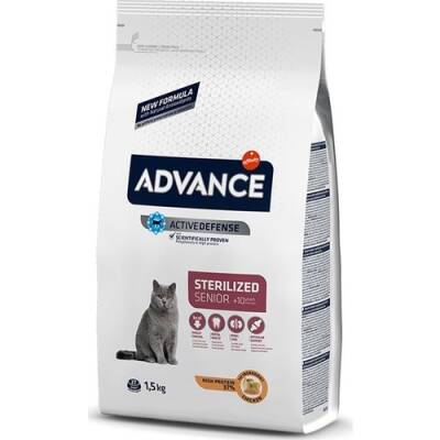Advance Cat Sterilised Senior Kısırlaştırılmış 10 Yaş Üzeri Kedi Maması 1,5 kg - 1