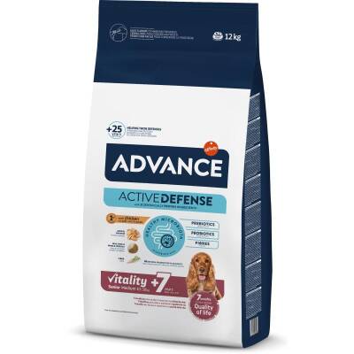 Advance Medium Senior Yaşlı Yetişkin Köpek Maması 12 kg - 1