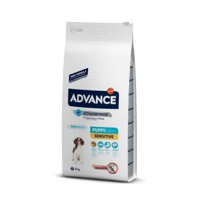 Advance Puppy Sensitive Somonlu Yavru Köpek Maması 12 kg - 1