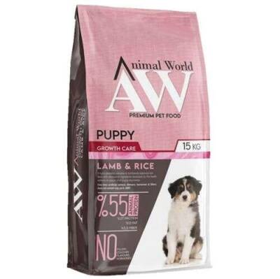 Animal World Kuzu Etli Yavru Köpek Maması 15 kg - 1