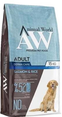 Animal World Somonlu Yetişkin Orta ve Büyük Irk Köpek Maması 15 kg - 1