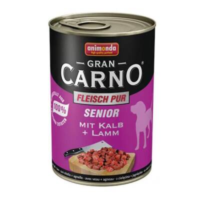 Animonda Gran Carno Sığır Etli Kuzulu Yaşlı Köpek Konservesi 400 gr - 1