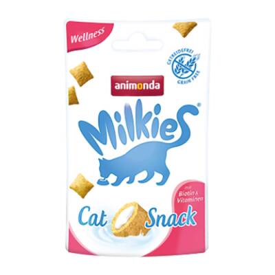 Animonda Milkies Wellness Biotin İçerikli Glütensiz Tüy Bakımı Kedi Ödülü 30 gr - 1