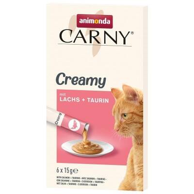 Animonda Snack Carny Somonlu & Taurinli Kedi Kreması 6 X 15 gr - 1