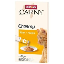 Animonda Snack Carny Tavuk & Taurin Sıvı Krema Kedi Ödülü 6 X 15 gr - Animonda