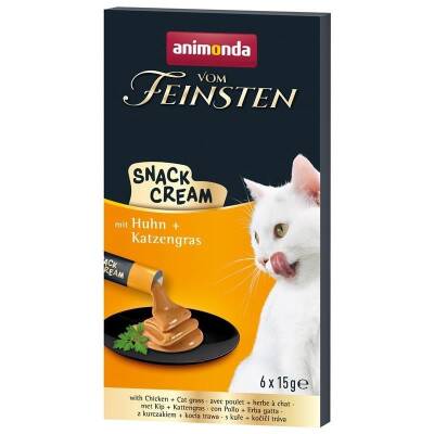 Animonda Snack Carny Tavuklu & Kedi Otlu Kedi Kreması 6 X 15 gr - 1
