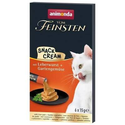 Animonda Snack Carny Tavuklu & Kedi Otlu Kedi Kreması 6 X 15 gr - 1