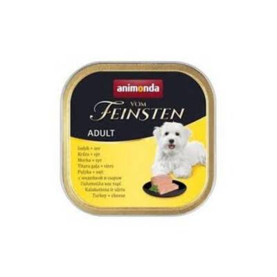 Animonda Vom Feinsten Hindili ve Peynirli Yetişkin Köpek Konservesi 150 Gr - 1