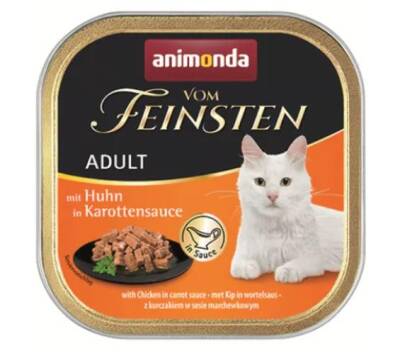 Animonda Vom Feinsten Tahılsız Havuç Sosu İçinde Tavuklu Yetişkin Kedi Konservesi 100 gr - 1