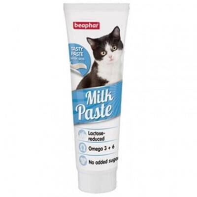 Beaphar Sütlü ve Omega 3 Destekli Kedi Vitamin Macunu 100 gr - 1