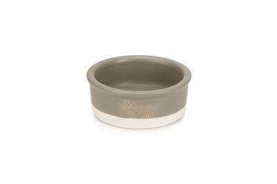 Beeztees DBL Kedi Mama Su Kabı, Seramik, Mat Gri, 12cm, 300ml - 1
