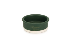 Beeztees DBL Kedi Mama Su Kabı, Seramik, Mat Yeşil, 12cm, 300ml - 1