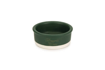 Beeztees DBL Kedi Mama Su Kabı, Seramik, Mat Yeşil, 12cm, 300ml - 1