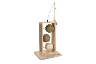 Beeztees DBL Kedi Tırmalama ve Oyuncağı, 34,5x29,5x50cm - 1