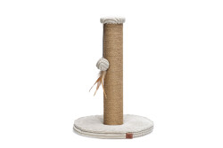 Beeztees DBL Kedi Tırmalama ve Oyuncağı, Açık Gri, 35x35x50cm - 1