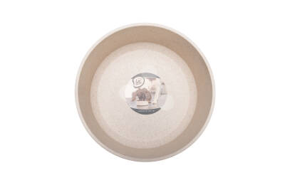 Beeztees DBL Köpek Mama Su Kabı, Bambu, Bej, 21cm, 1430ml - 4