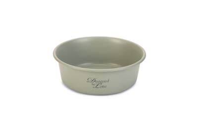 Beeztees DBL Köpek Mama Su Kabı, Mat Gri Paslanmaz Çelik, 16cm, 940ml - 1