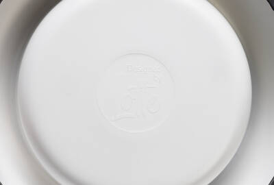 Beeztees DBL Köpek Mama Su Kabı, Mat Paslanmaz Çelik, Beyaz Mermer Görünümlü, 22cm, 700ml - 5
