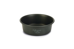 Beeztees DBL Köpek Mama Su Kabı, Mat Siyah Paslanmaz Çelik, 16cm, 940ml - 1