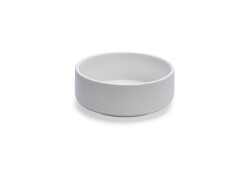 Beeztees DBL Köpek Mama Su Kabı, Seramik, Mat Beyaz, 18cm, 1200ml - 1