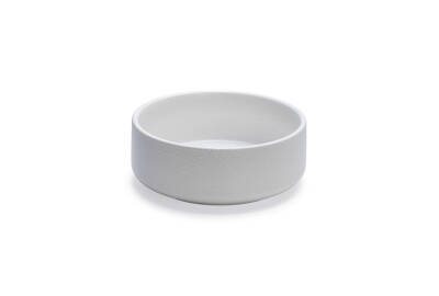 Beeztees DBL Köpek Mama Su Kabı, Seramik, Mat Beyaz, 18cm, 1200ml - 1