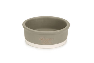 Beeztees DBL Köpek Mama Su Kabı, Seramik, Mat Gri, 16cm, 350ml - 1