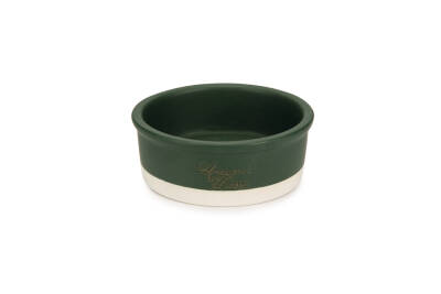 Beeztees DBL Köpek Mama Su Kabı, Seramik, Mat Yeşil, 13cm, 160ml - 1