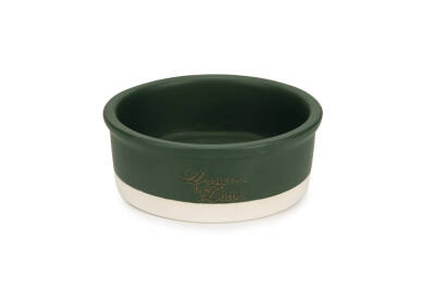 Beeztees DBL Köpek Mama Su Kabı, Seramik, Mat Yeşil, 16cm, 350ml - 1