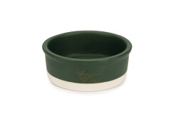 Beeztees DBL Köpek Mama Su Kabı, Seramik, Mat Yeşil, 16cm, 350ml - 1